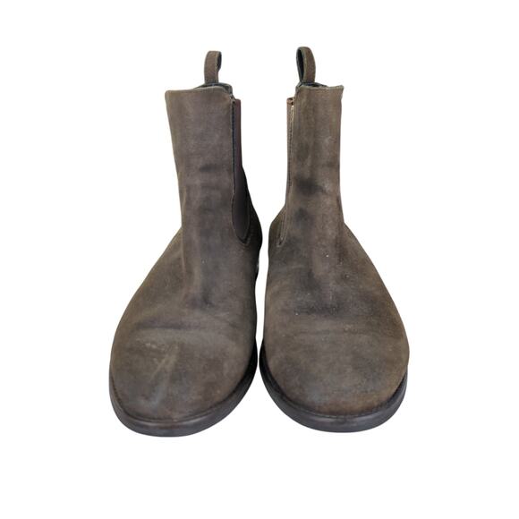 Thursday Boots Duchess Chelsea Boots Dark Olive Suede Women's Size 10.5 Ankle - Picture 3 of 8
